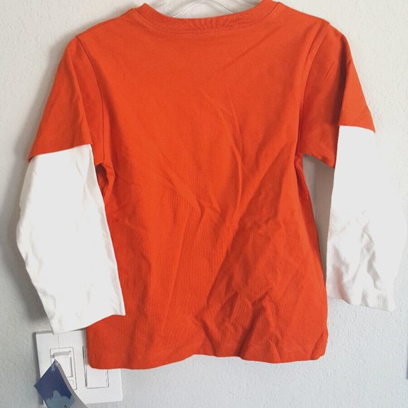 BEETLE BOYS TEE Sweet Potatoes NWT LAYERED Orange Youth 4 / Youth 5 COOL SHIRT - Picture 3 of 3